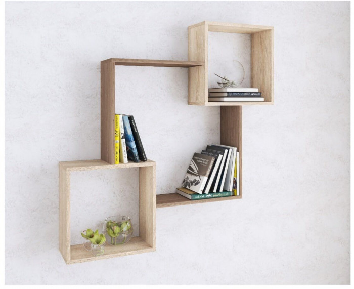 Полка навесная ПН-2 ясень шимо/дуб сонома