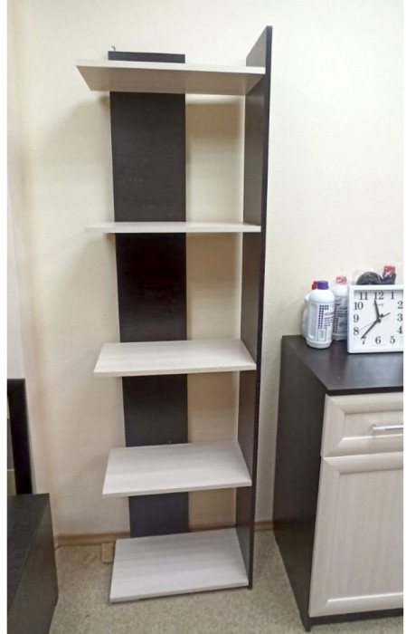 Стеллаж открытый Бейсик 2, венге/лоредо