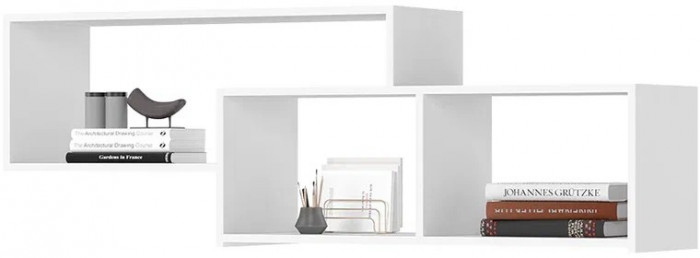 Хелен ПЛ 01 Полка (1,402х0,472х0,330) белый супермат/белый