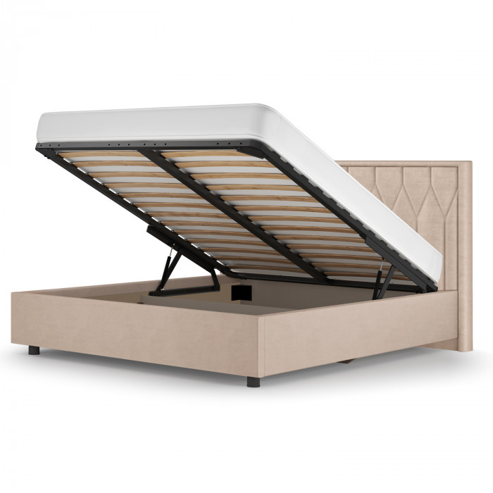 Кровать-10М с подъёмным основанием 1400 хумус