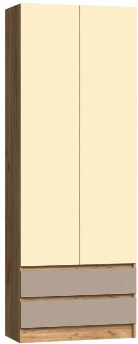 Челси Color Шкаф (Слоновая кость/Глиняный серый/Дуб крафт)