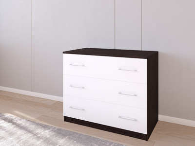 Комод 01/23 90х50х75 Венге/Белый