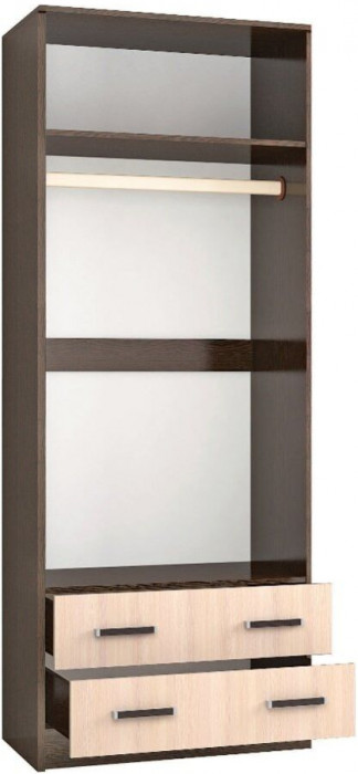 Шкаф комбинированный Лагуна 800 венге/дуб молочный