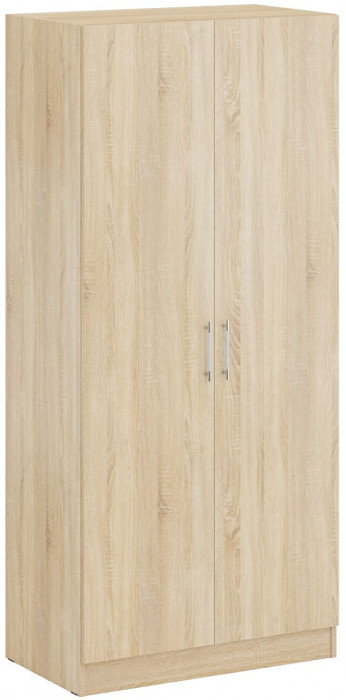 Спальня Стандарт 3-1200Я, дуб сонома/фасады ТВ тумбы МДФ белый глянец