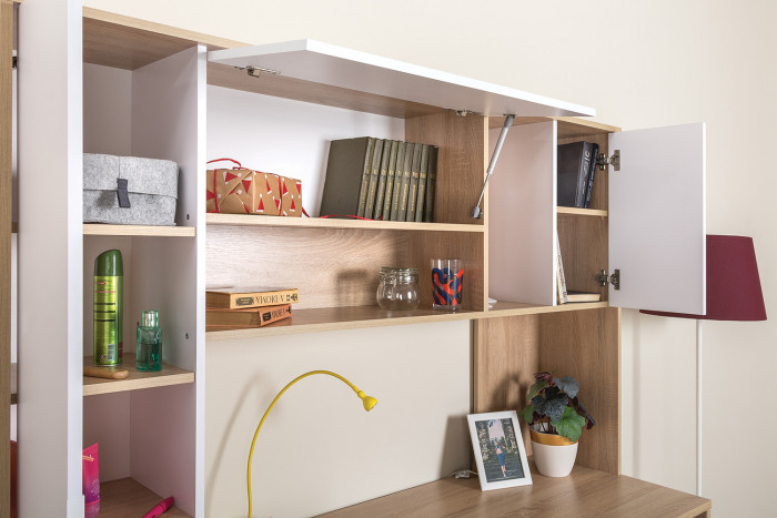 компьютерный стол Комфорт 12.95N, дуб сонома/белый