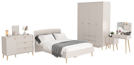 Афина Спальня 12-1400, кашемир серый