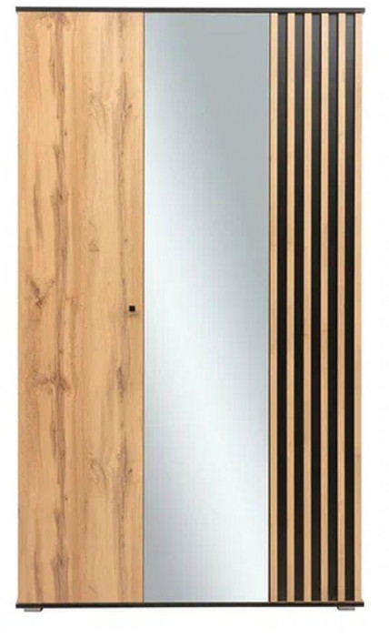 Шкаф для одежды Либерти 51.14 (опора h20) Дуб вотан/Черный