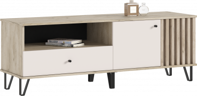 Роджинамиф Тумба ТВ 1500, Дуб крафт серый/Кашемир