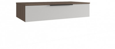 МС Роза Тумба подвесная (Ройс)+ ручка скоба (Орех Франклин карамель/Белый Софт)