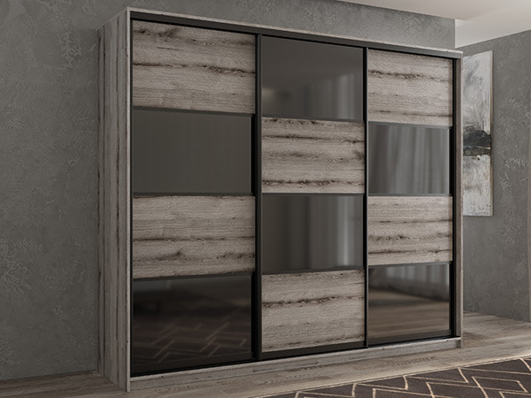 Шкаф-купе Кааппи 13 Эвок Окаменелый 180х60х230 см