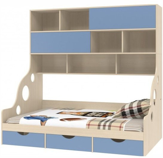 Дельта-21.12 Кровать с антресолью 90