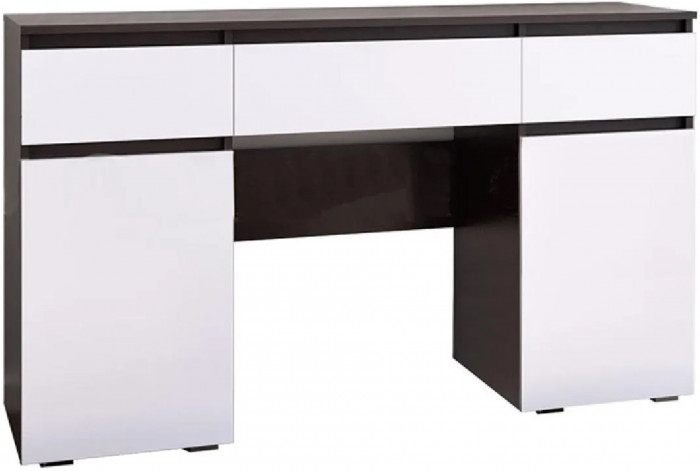 Ким Стол туалетный (Белый глянец, Венге)