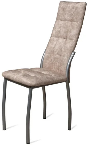 Стул Волна / Серебро/Велюр Латте