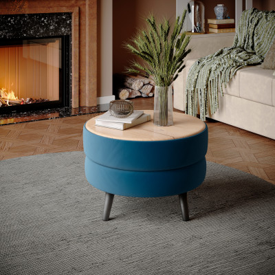 Стол журнальный "Рамус", Атлантида/МДФ дуб канадский