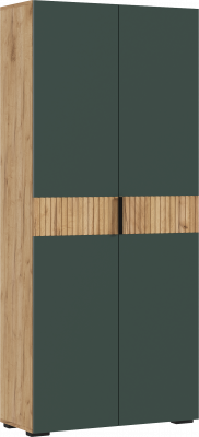 Роджинамиф Шкаф 2-х створчатый, Дуб крафт/Изумрудный