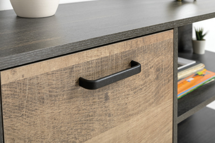 Трувор Гостиная 001, дуб гранж песочный/интра