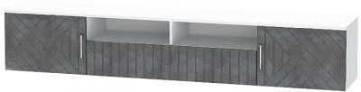 Тумба-3 под ТВ подвесная "Иннэс-7", Белый/Бетон графит