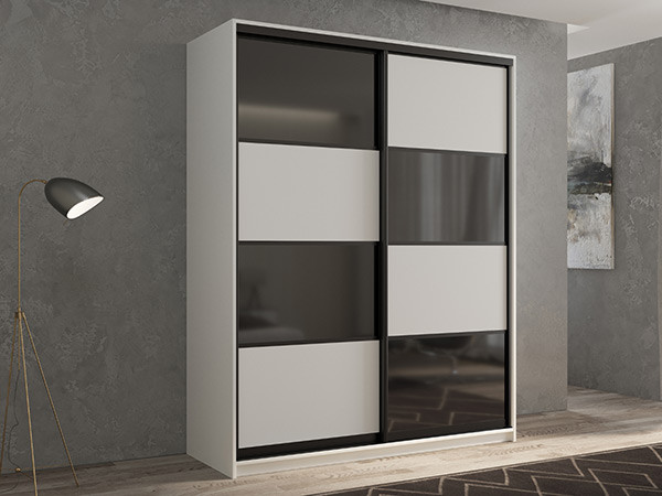 Шкаф-купе Кааппи 13 Белый Бриллиант 140х60х230 см