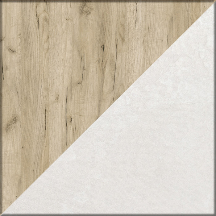 КР100 Стол компьютерный Комфорт 12.71 + кресло 103 чёрное, цвет дуб крафт серый/шёлковый камень, ШхГхВ 116,7х60,2х165,4 см., НЕ универсальная сборка