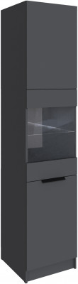Шкаф Мадрид (0,5) с 3 фасадами, Графит серый