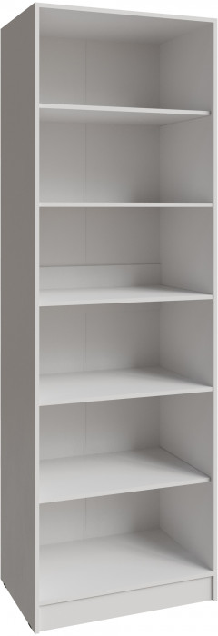 Шкаф Мадрид (0,75) с полками с зеркалом, Белый