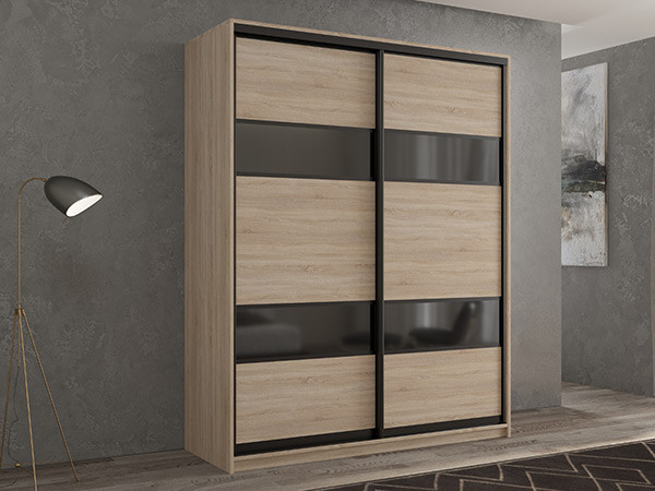 Шкаф-купе Кааппи 7 Сонома Светлый 120х45х230 см