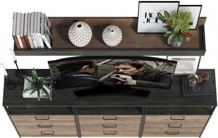 Трувор Гостиная 003, дуб гранж песочный/интра