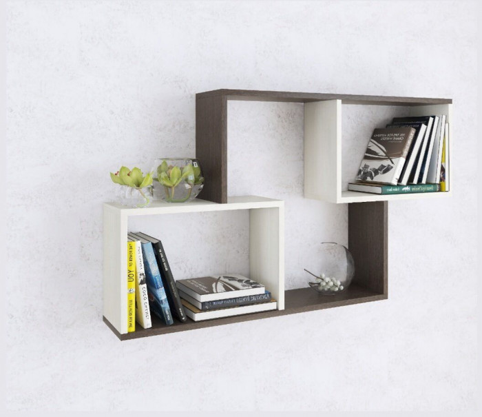 Полка навесная ПН-3 венге/ясень анкор светлый