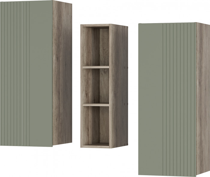 Шкаф навесной "Олива" ШКН-01 Дуб каньон/МФ12 Эвкалипт