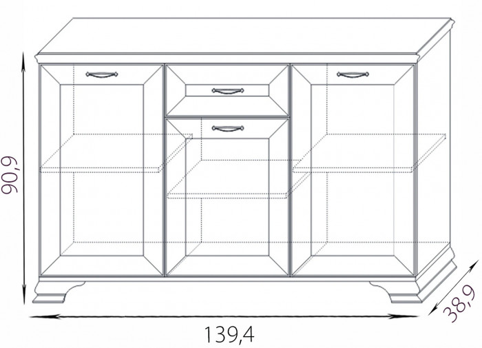 Комодино Сиена