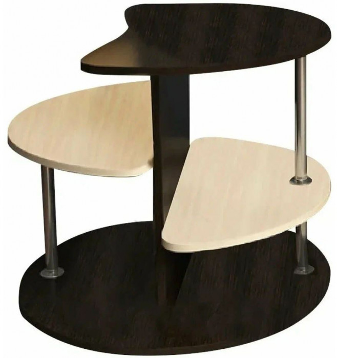 Стол журнальный "Соренто" (700х700х605) венге/лоредо