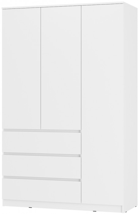 Шкаф 3-х створчатый Симпл ШК-08, Белый