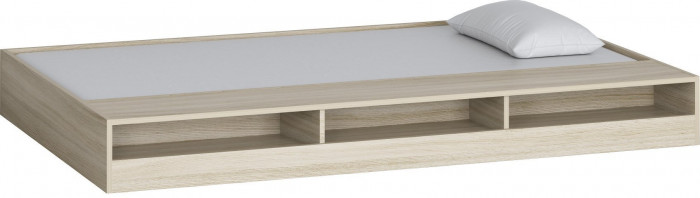 Двухъярусная кровать Гранада 1КВ (Дуб Сонома, Серый)