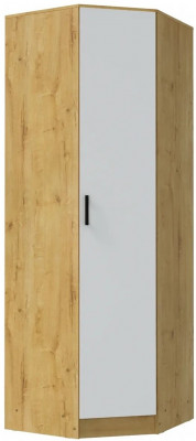 Шкаф угловой ЛДСП Эра, вотан/Белый глянец