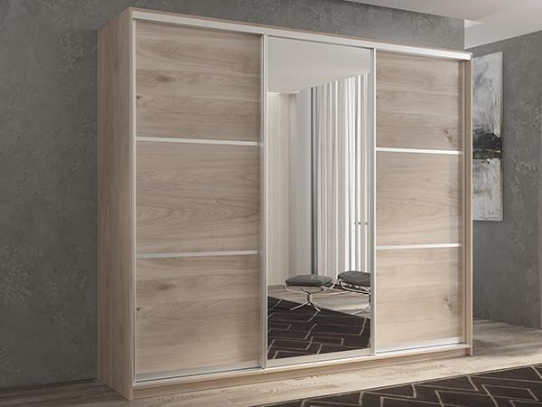 Шкаф-купе Кааппи 2 Кастелло Серый 210х60х230 см