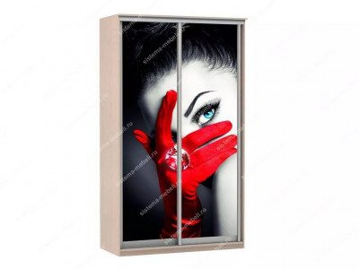 Шкаф купе Модерн 905х600 2-х дверный фотопечать №1 ясень