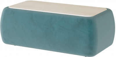 Стол журнальный Дизи бирюза/мдф клен кремовый