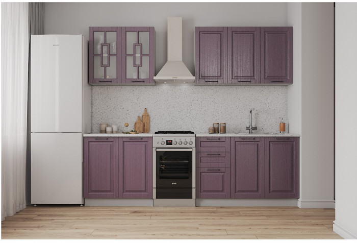 Кухонный гарнитур МДФ Гарда 2000 Пурпур