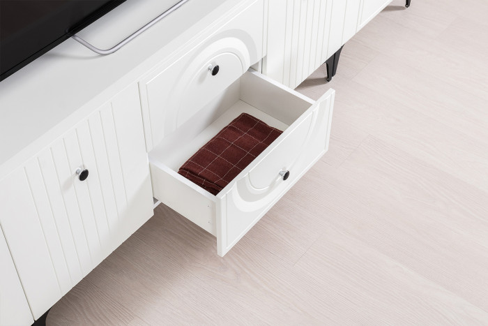 Валенсия Спальня № 40, цвет ЛДСП белый шагрень/МДФ белый шагрень/ткань велутто 19, ортопед есть, сп. м. 1600х2000 мм., б/м