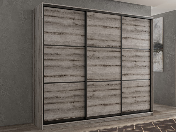 Шкаф-купе Кааппи 4 Эвок Окаменелый 210х60х230 см