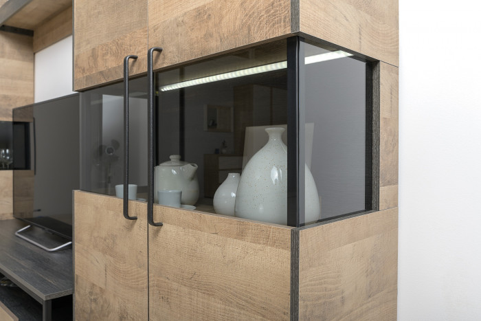 Трувор Гостиная 006, дуб гранж песочный/интра