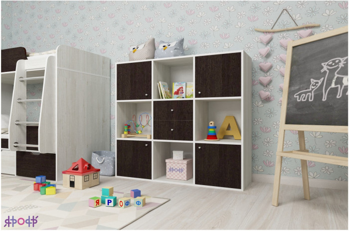 Стеллаж Джери (Винтерберг/Венге)