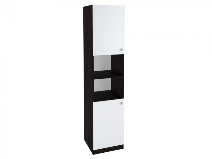 Шкаф-пенал закрытый 2/3 Венге/Белый