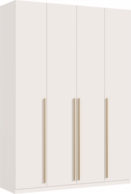 Ларго Шкаф 4-х створчатый 1600 (1 полка/2ящика), Кашемир