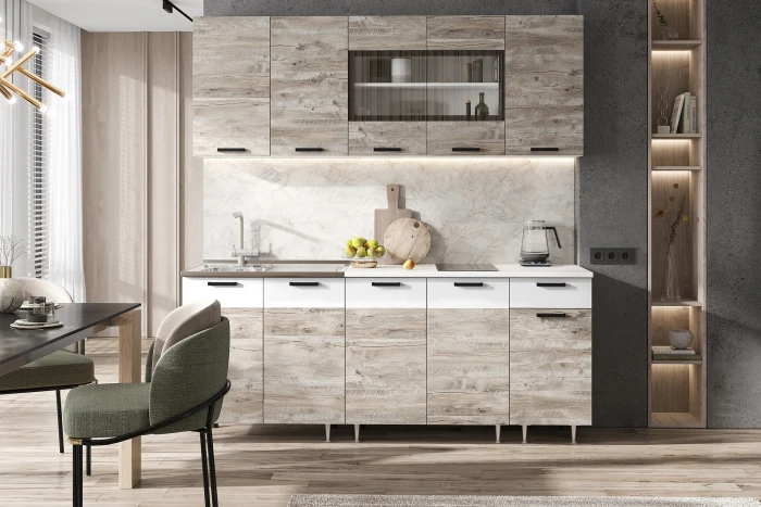 ЛДСП Кухня Рио NEW 2,0м юкон/белый