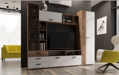 Гостиная Крокус, Делано/Белый матовый