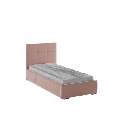Рио Кровать интерьерная 900 пыльная роза квадрат, ортопед