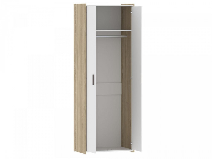 НМ 014.12 Шкаф для одежды Симпл дуб сонома/белый