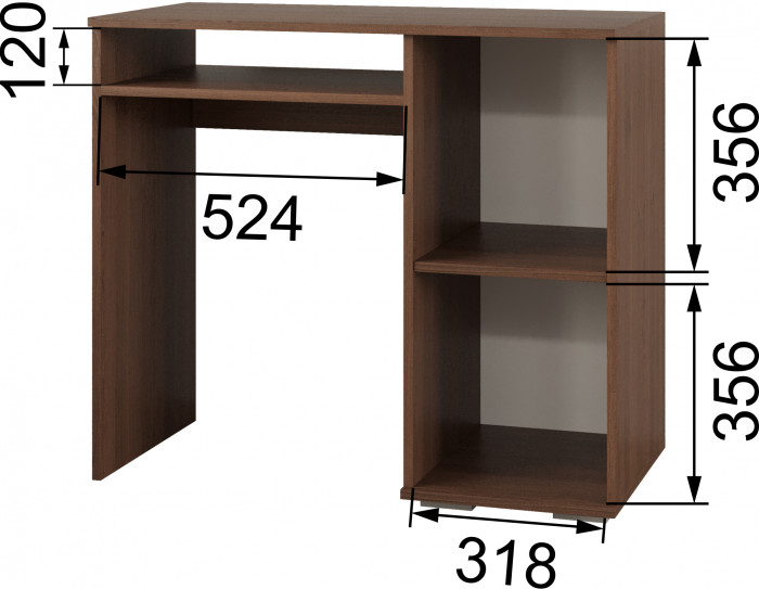 Ричард Стол косметический РС-20, Орех донской