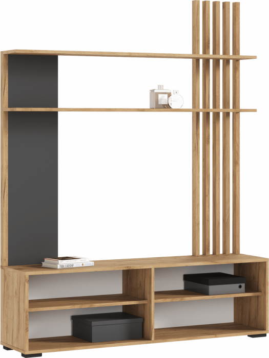 Роджинамиф Гостиная (Крафт белый, Графит)